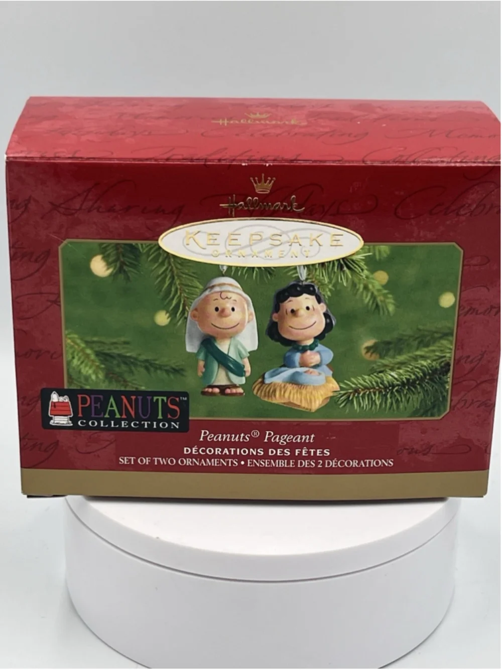 New VTG 2001 Hallmark Keepsake PEANUTS PAGEANT Nativity Scene Ornament SEE ALL